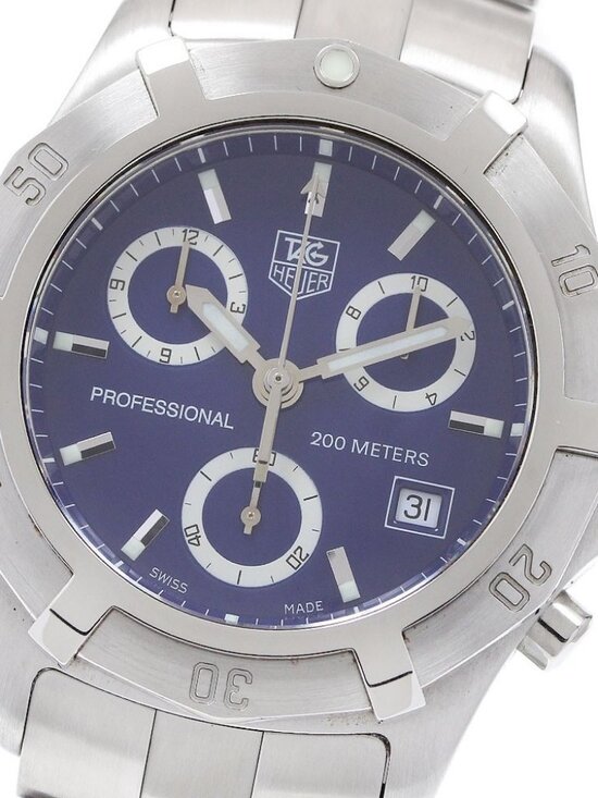 TAG HEUER Exclusive 2000 CN111G Chronograph blue Dial Quartz Men\'s Watch_923492 main image 5